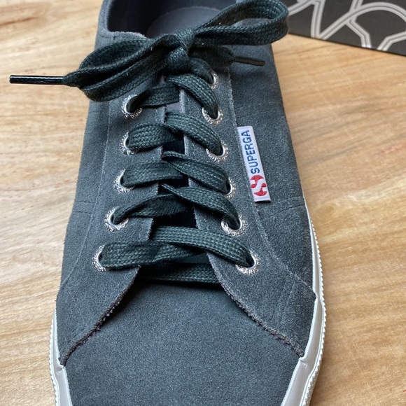 Superga Men’s Grey Suede Lace-up Sneakers Size 8 (Women’s Size 9.5) - Picture 5 of 9